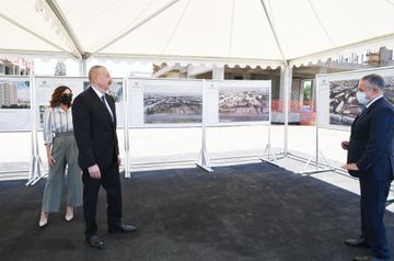 Prezident İlham Əliyev Gəncədə MİDA tərəfindən inşa edilən yaşayış kompleksinin tikintisi ilə tanış olub - YENİLƏNİB