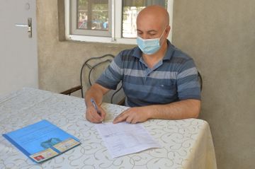 Bir qrup Qarabağ müharibəsi əlili və şəhid ailəsi pulsuz simsiz rabitə ilə təmin olunub - FOTO