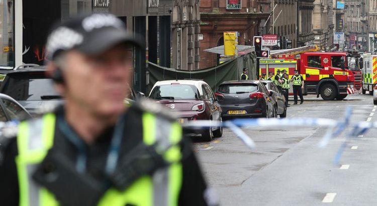Police say Glasgow incident not being treated as terrorism