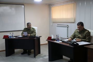 Zakir Həsənov təlimdəki vəziyyətə dair məruzələri dinləyib - FOTO