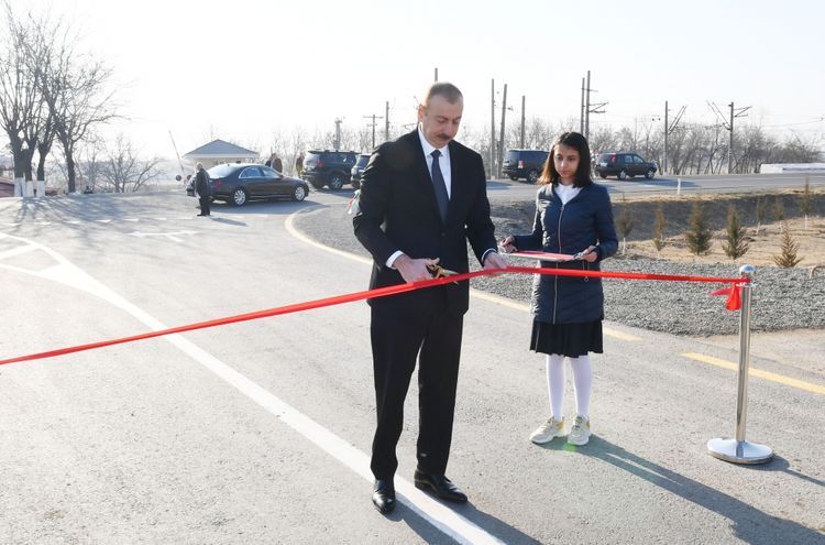 Aghstafa highway inaguarated after renovation
