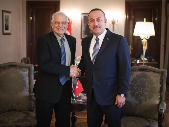 Türkiyə XİN başçısı Cozef Borrell ilə görüşüb