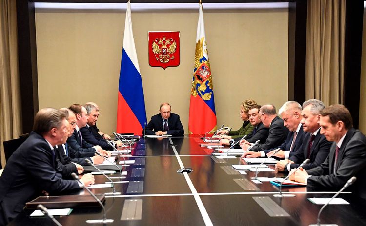 Путин обсудил с членами Совбеза предстоящую встречу с Эрдоганом