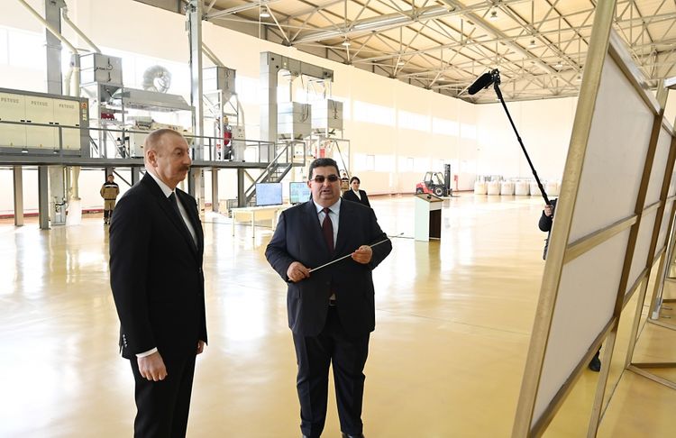 Президент Ильхам Алиев принял участие в открытии Агстафинского агропромышленного комплекса - ФОТО - ОБНОВЛЕНО