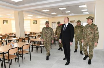 Azərbaycan Prezidenti Müdafiə Nazirliyinin hərbi hissəsinin açılışında iştirak edib - YENİLƏNİB