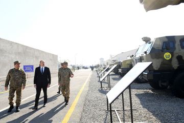 Azərbaycan Prezidenti Müdafiə Nazirliyinin hərbi hissəsinin açılışında iştirak edib - YENİLƏNİB