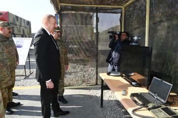 Azərbaycan Prezidenti Müdafiə Nazirliyinin hərbi hissəsinin açılışında iştirak edib - YENİLƏNİB