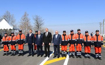 Prezident İlham Əliyev Tovuzda avtomobil yolunun yenidənqurmadan sonra açılışında iştirak edib - YENİLƏNİB