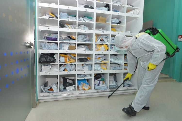 "Azərpoçt"un filial və şöbələrində dezinfeksiya işləri aparılır