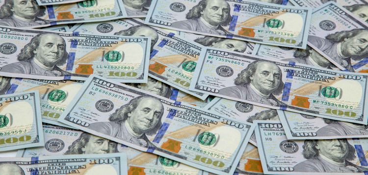 Dollar exchange rate up to 75.04 rubles on Forex, euro rises to 85.65 rubles