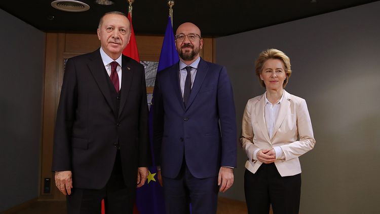 Turkish president meets EU leaders