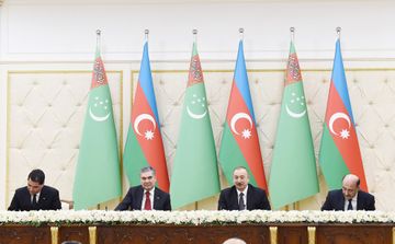 Azərbaycan-Türkmənistan sənədləri imzalanıb  - YENİLƏNİB