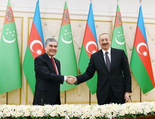Azərbaycan və Türkmənistan prezidentləri mətbuata bəyanatlarla çıxış ediblər - YENİLƏNİB