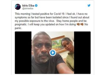 Britaniyalı aktyor İdris Elba koronavirusa yoluxub