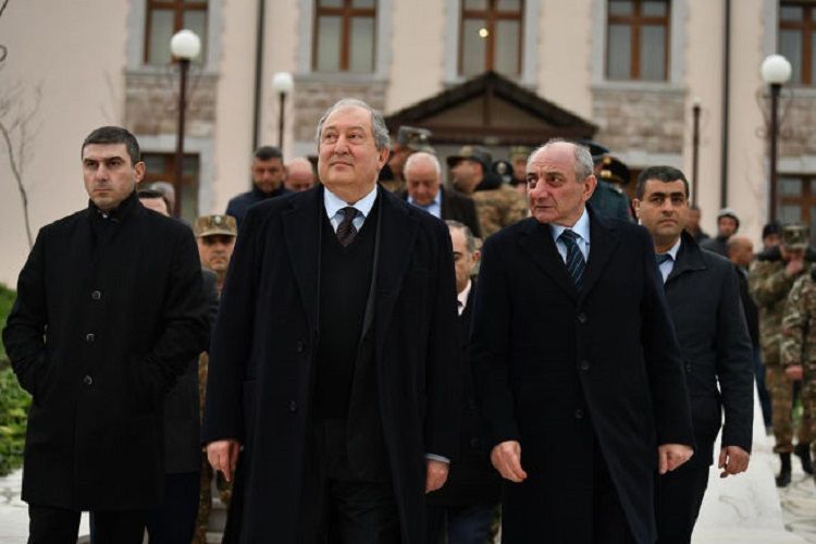 Президент Армении совершил поездку в Нагорный Карабах