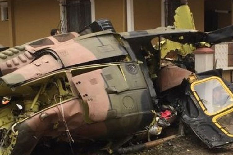 Военный вертолет разбился в Мексике
