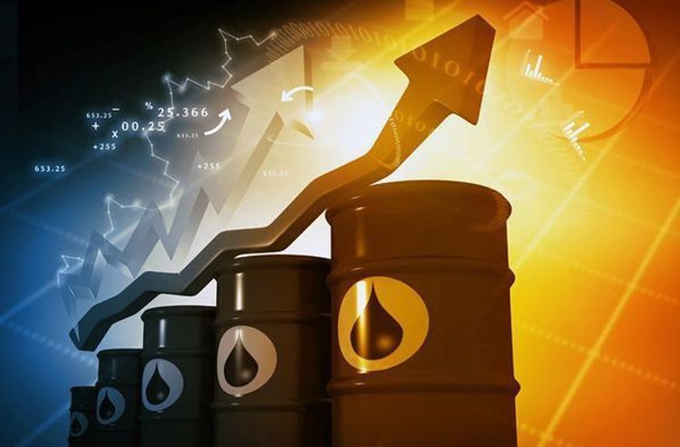 Oil price increases on world markets