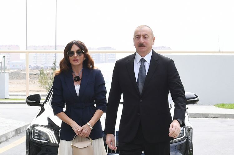 Президент Ильхам Алиев принял участие в открытии Говсанского жилищного комплекса - ОБНОВЛЕНО