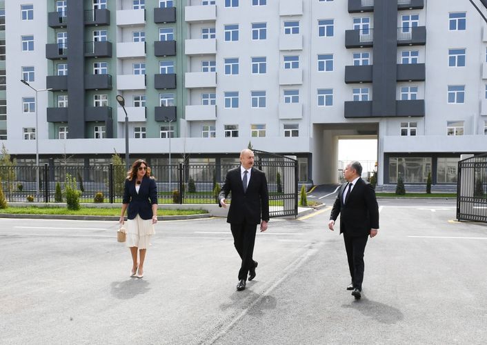 Президент Ильхам Алиев принял участие в открытии Говсанского жилищного комплекса - ОБНОВЛЕНО