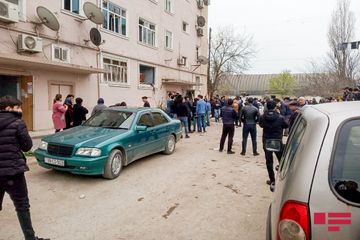 Neftçalada mənzildə partlayış olub - FOTO