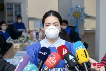 YAP gənclərinin “Sağlamlığımız milli həmrəyliyimizdədir" adlı aksiyası davam edir - FOTO