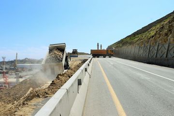 "Bibiheybət yolu"nda tikinti-bərpa işlərinin sonuncu mərhələsinə başlanılıb