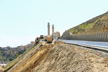 "Bibiheybət yolu"nda tikinti-bərpa işlərinin sonuncu mərhələsinə başlanılıb