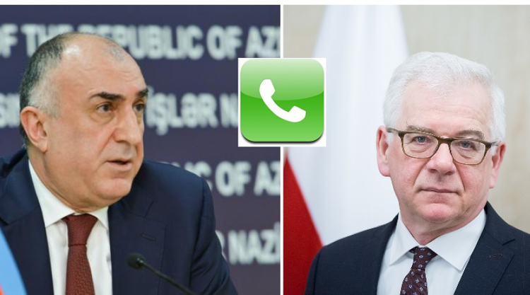 Azerbaijani FM hold phone call with his Polish counterpart
