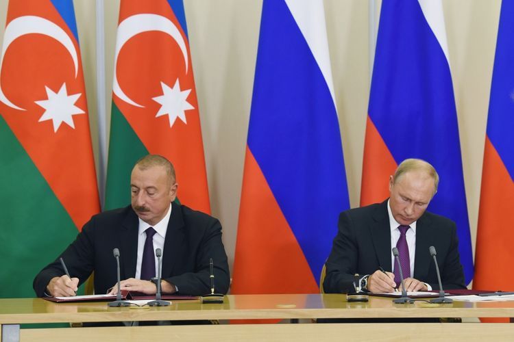 Президент Ильхам Алиев: Создан благоприятный фундамент российско-азербайджанских отношений