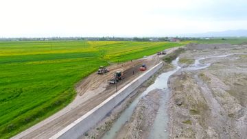 Ağsuda 9 yaşayış məntəqəsinin avtomobil yolları yenidən qurulur