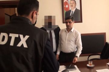 DTX nazir müavininin həbs görüntülərini yayıb - VİDEO