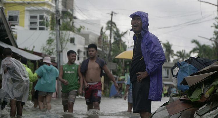 Philippines tropical typhoon Ambo kills 5, displaces nearly 100,000