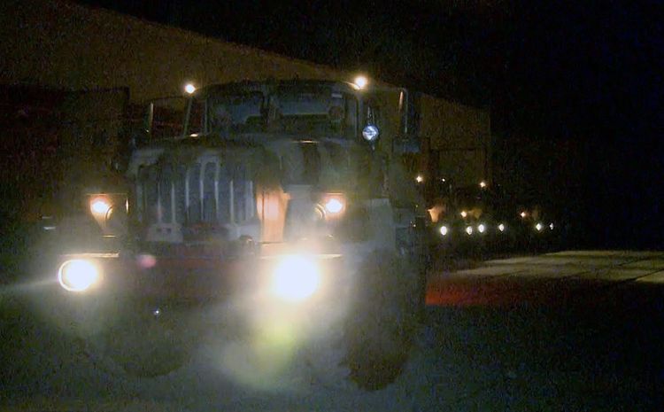 During the exercises, the troops redeployed at night - VIDEO
