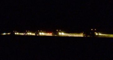 На учениях проведена передислокация войск в ночное время - ФОТО