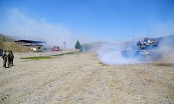 Azerbaijan's Defense Minister is in the frontline zone, in the exercises area - VIDEO