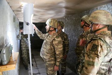 Azerbaijan's Defense Minister is in the frontline zone, in the exercises area - VIDEO
