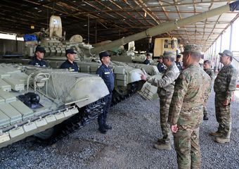 Azerbaijan's Defense Minister is in the frontline zone, in the exercises area - VIDEO