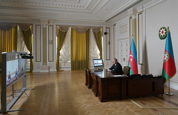 President Ilham Aliyev received Seymur Orujov on his appointment as head of Aghstafa District Executive Authority and Elchin Rzayev on his appointment as head of Imishli District Executive Authority in a video format