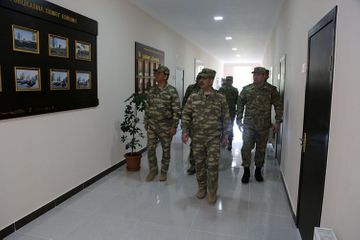 В прифронтовой зоне состоялось открытие новых воинских частей, проведен осмотр строящихся объектов - ФОТО
