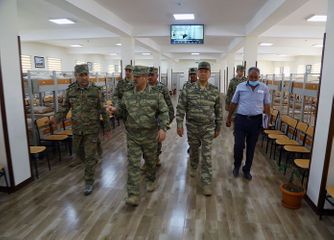 В прифронтовой зоне состоялось открытие новых воинских частей, проведен осмотр строящихся объектов - ФОТО