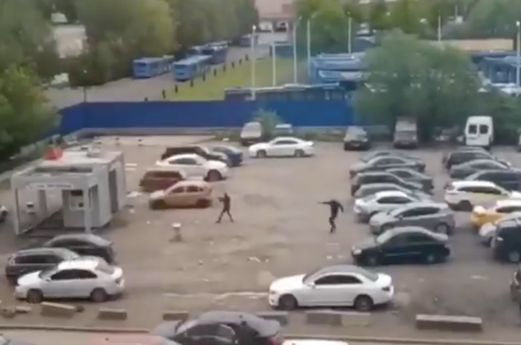 На юге Москвы произошла перестрелка  - ВИДЕО