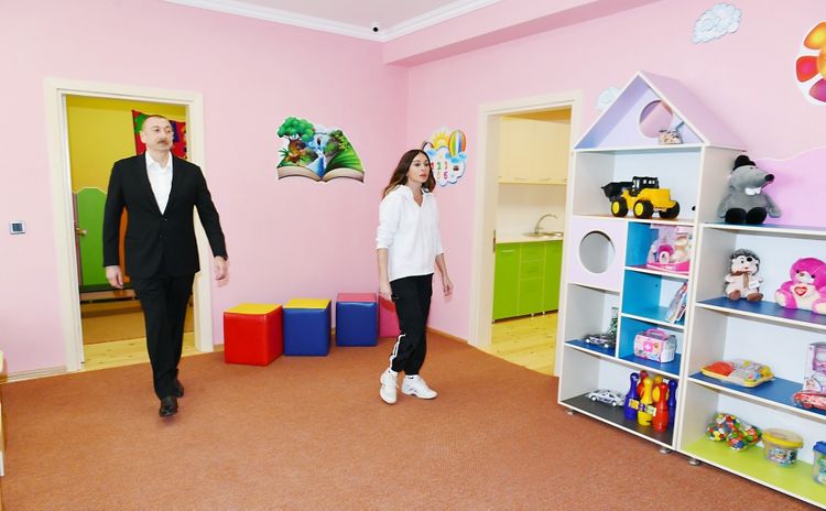  President Ilham Aliyev attended opening of orphanage-kindergarten No2 constructed on the initiative of Heydar Aliyev Foundation in Shamakhi