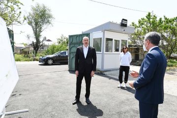 Prezident İlham Əliyev Şamaxıda Pirsaat Baba ziyarətgahının yenidən qurulması çərçivəsində görülən işlərlə tanış olub - YENİLƏNİB