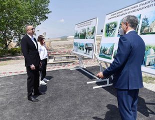 Prezident İlham Əliyev Şamaxıda Pirsaat Baba ziyarətgahının yenidən qurulması çərçivəsində görülən işlərlə tanış olub - YENİLƏNİB