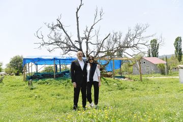 Prezident İlham Əliyev  Şamaxıda Pir Ömər Sultan ziyarətgahında olub - YENİLƏNİB