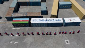 Bakı Limanı Respublika günü ilə əlaqədar maraqlı aksiya həyata keçirib - FOTO - VİDEO