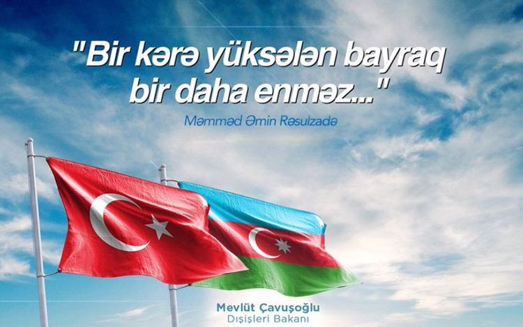 Mevlut Cavusoglu congratulates Azerbaijan
