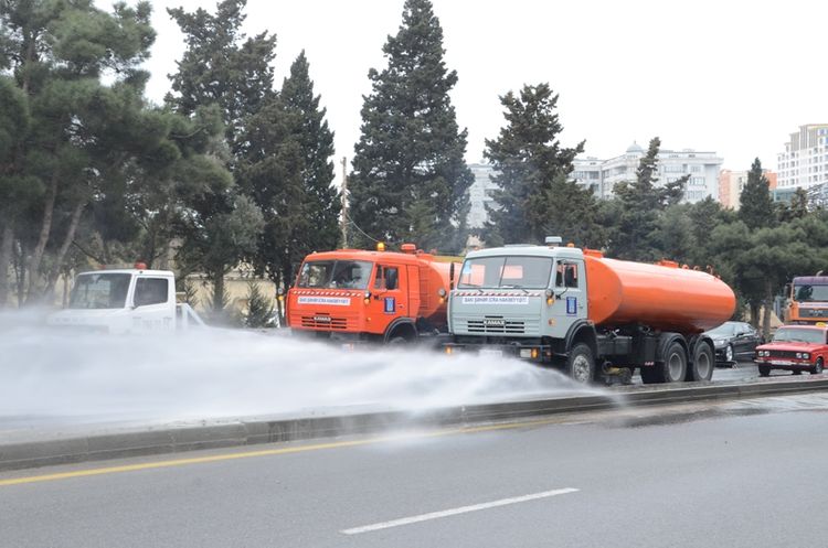 More than 300 main streets, avenues, and highways to be disinfected in Azerbaijan