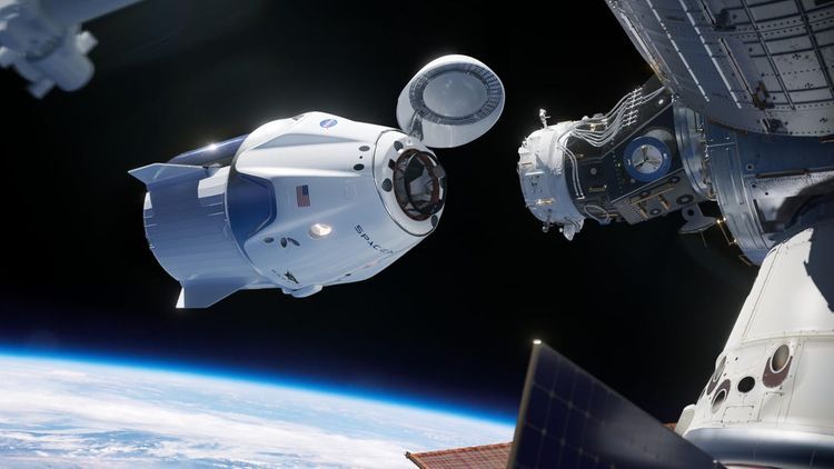 SpaceX DM-2 Crew Dragon Docks With International Space Station 