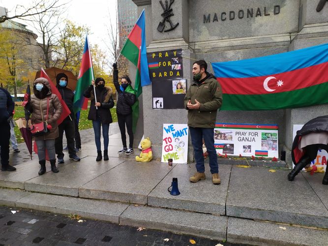 Kanadada erməni terroruna qarşı etiraz aksiyası keçirilib